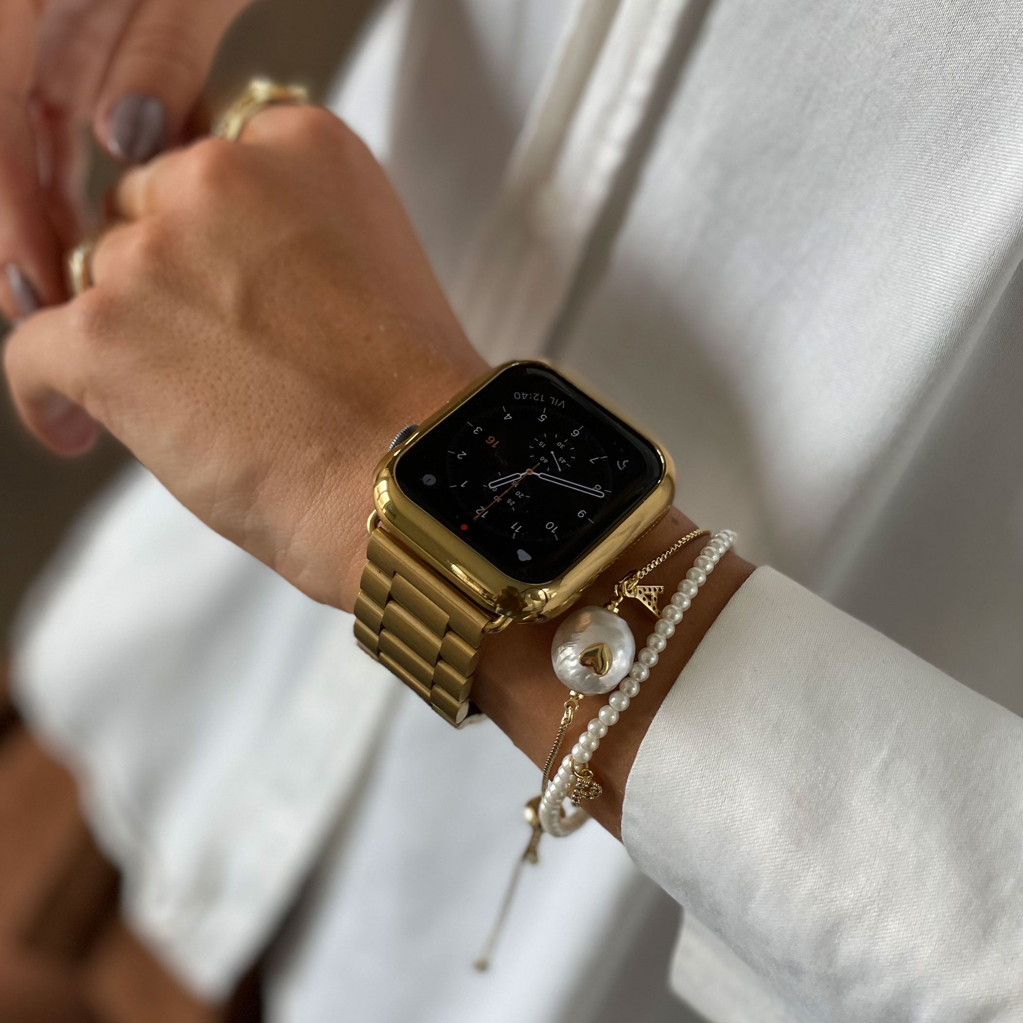 Louis Vuitton Band Strap Bracelet For All Apple Watch Series SE 7 8 Watch  Ultra /04