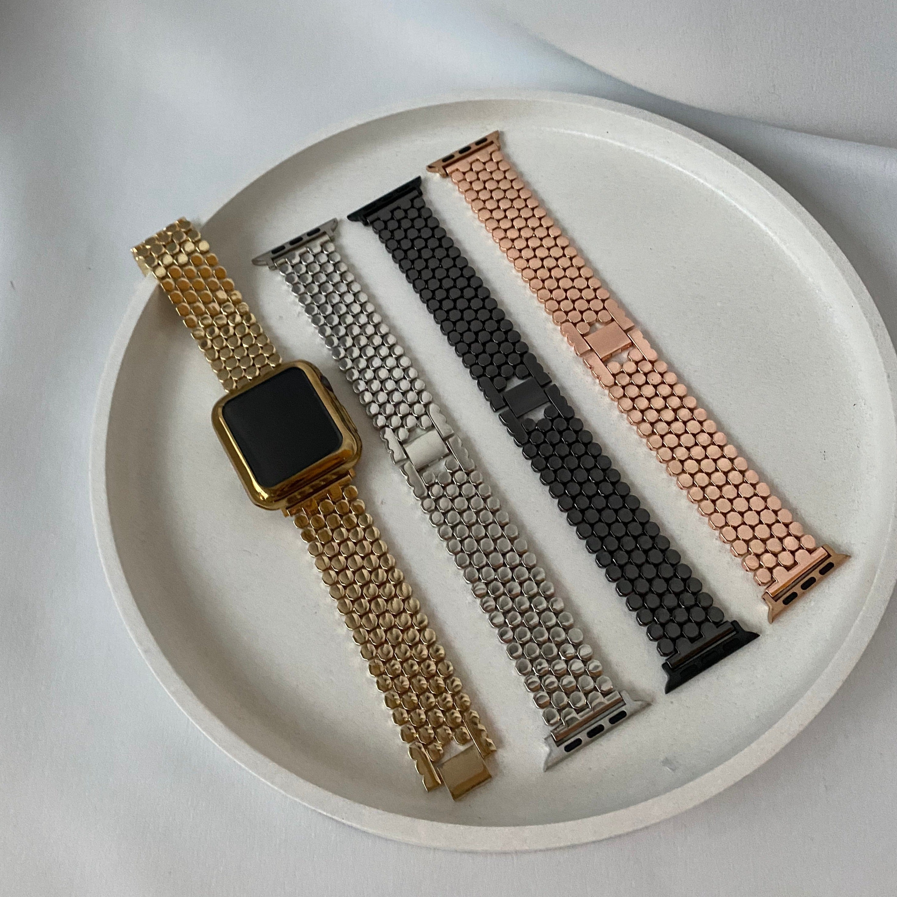 Fish Scale Stainless Steel Band for Apple Watch - Cxsbands