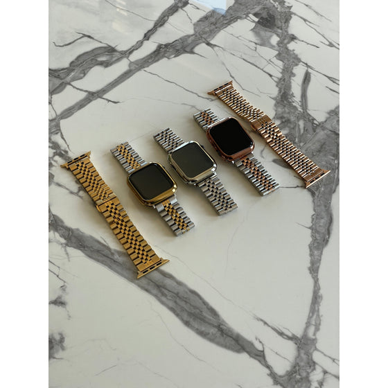 Many Rows Apple Watch Band with Face Cover