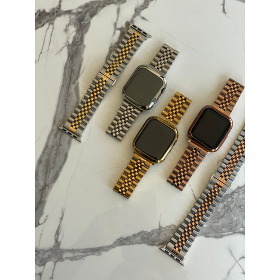 Many Rows Apple Watch Band with Face Cover